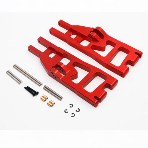 CNC Aluminiumlegierung vorne unten Querlenker RC Upgrade Teile für Redcat 1/6 Shredder RC Car (rot) von ULIIK