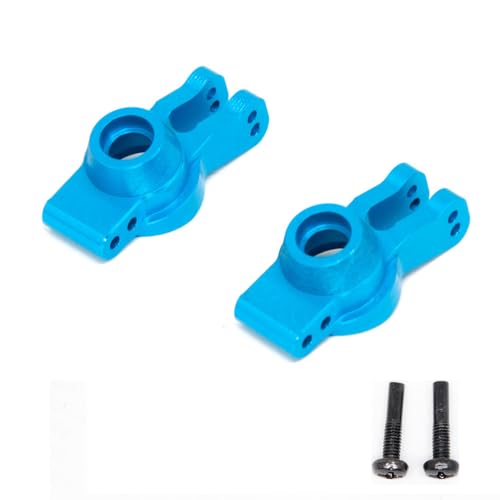 CNC Hinterradachse aus Aluminiumlegierung, RC-Upgrade-Teile für WLtoys 104009/12401/12402-A/12404/12409 RC Car (blau) von ULIIK