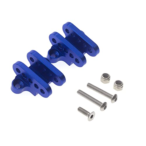 CNC Stoßdämpfer aus Aluminiumlegierung, Kugelkopf-Basissitz, RC-Upgrade-Teile für LOSI 1/8 LMT 4WD Solid Axle Monster Truck RC Auto (blau) von ULIIK