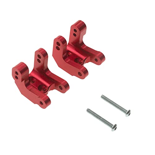 CNC Stoßdämpfer aus Aluminiumlegierung, unterer Befestigungssitz, RC-Upgrade-Teile für LOSI 1/8 LMT 4WD Solid Axle Monster Truck RC Auto (rot) von ULIIK