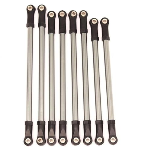 Chassis-Zugstange aus Aluminiumlegierung, 313 mm, Radstand-Gestänge-Set, RC, verbesserte Teile für Axial SCX10 90046 90047 Crawler RC Car (Titan) von ULIIK