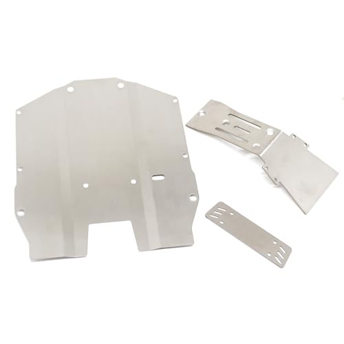 Edelstahl Chassis Protection Guard Plate Board RC Upgrade Teile für Yikong DF7 YK4072 RC Car von ULIIK