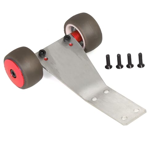 Edelstahl Gummi Head Up Wheelie Bar RC DIY Teile für ARRMA 1/18 Typhon GROM Granit GROM RC Auto (rot) von ULIIK