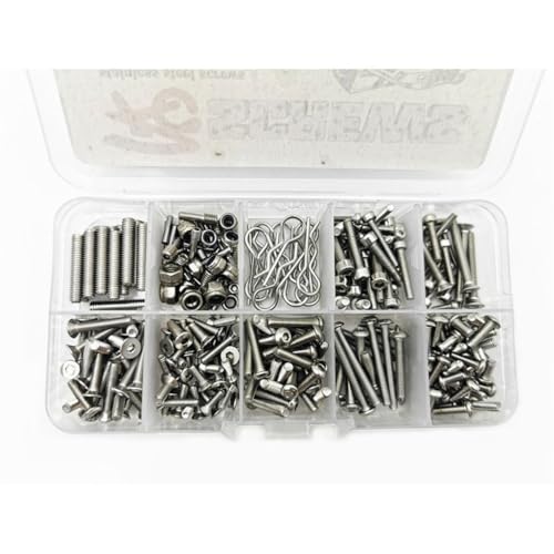 Edelstahl Schraubenset Schraubenkasten RC Reparatur Werkzeug Kit RC Upgrade Teile für Axial SCX10 II 90046 90047 Crawler RC Car Edelstahl Schraubenset Schraubenkasten RC Reparatur Werkzeug Kit RC Upgrade Teile für Axial SCX10 II 90046 90047 Crawler RC Car von ULIIK
