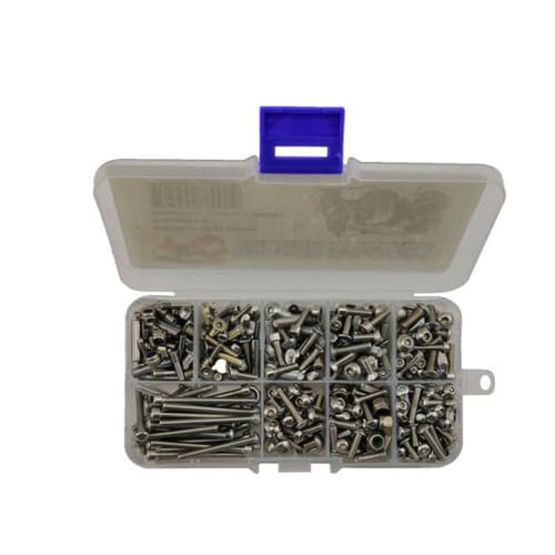 Edelstahl Schraubenset Schraubkasten RC Reparatur Werkzeug Kit RC Upgrade Teile für TRAXXAS 1/10 E-REVO Summits RC Car von ULIIK