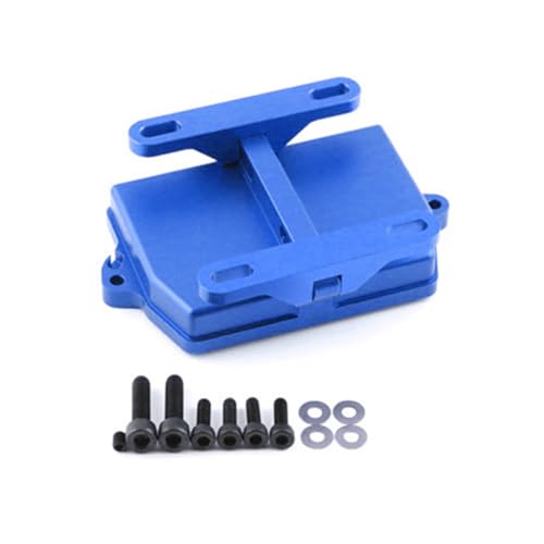 Empfängerabdeckung aus Aluminiumlegierung, ESC-Halterung, Sitzmontage, RC-Upgrade-Teile für TRAXXAS 1/6 4WD XRT 8S-78086-4 RC Auto (blau) von ULIIK
