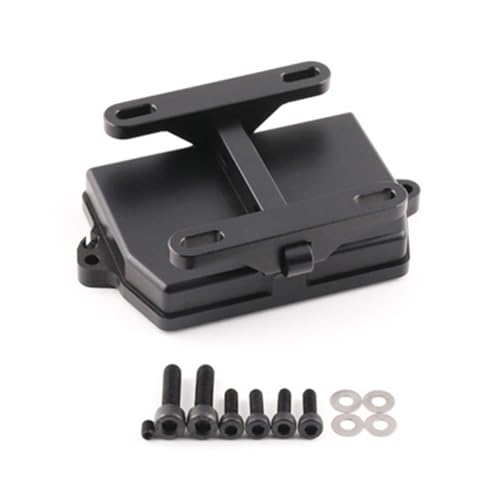 Empfängerabdeckung aus Aluminiumlegierung, ESC-Halterung, Sitzmontage, RC-Upgrade-Teile für TRAXXAS 1/6 4WD XRT 8S-78086-4 RC Auto (schwarz) von ULIIK