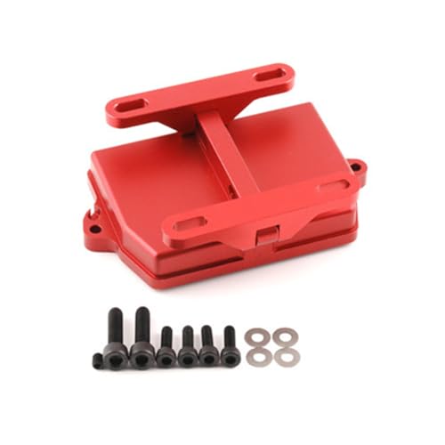Empfängerabdeckung aus Aluminiumlegierung, ESC-Halterung, Sitzmontage, RC-Upgrade-Teile für TRAXXAS 1/6 4WD XRT 8S-78086-4 RC Car (rot) von ULIIK