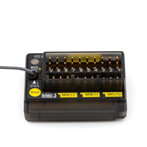 FS FGr12B 2.4GHz Mini 12CH Empfänger PWMPPMi-Bus in 3.5-9V Kompatibel mit AFHDS3 PL18 NB4 NB4 Lite RC Auto Boot Sender Fernbedienung von ULIIK