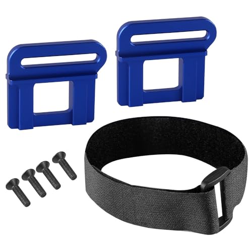 Fester Sitz aus Aluminiumlegierung, mit Gurt, ferngesteuert, verbesserte Teile für TRAXXAS 1/8 6S MAXX SLASH-102076-4 1/8 4WD Schlitten Monster TRUCK-95076-4 RC Auto (blau) von ULIIK