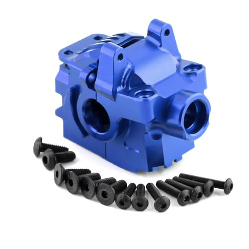 Frontwellen-Getriebegehäuse aus Aluminiumlegierung, RC verbesserte Teile für Traxxas Rustler Hoss Slash Stampede 4x4 XO-01 RC Car (blau) von ULIIK