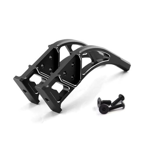 Heckflügel-Stützhalterung aus Aluminiumlegierung, RC-Upgrade-Teile für ARRMA 1/7 Infraction 6S BLX -ARA109001/ARA7615V2/V1, 1/7 Limitless RC Car (schwarz) von ULIIK