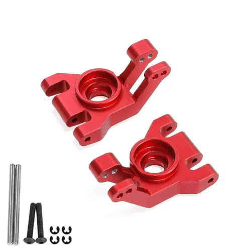 Hinterachs-Sitz aus Aluminiumlegierung, RC verbesserte Teile für TRAXXAS 1/10 Ford Fiesta ST Rally RC Auto (rot) von ULIIK