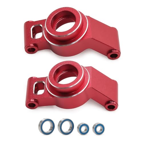 Hinterachsattel aus Aluminiumlegierung für Traxxas Mini Maxx Monster Truck Mini XRT RC Auto (rot) von ULIIK