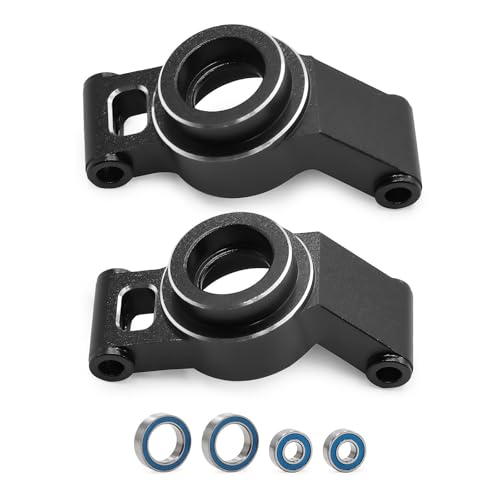 Hinterachsattel aus Aluminiumlegierung für Traxxas Mini Maxx Monster Truck Mini XRT RC Auto (schwarz) von ULIIK