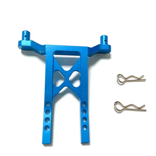 Hintere Autoschale aus Aluminiumlegierung, RC-Upgrade-Teile für Traxxas 1/18 LaTrax Teton RC Auto (blau) von ULIIK