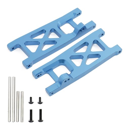 Hintere Querlenker aus Aluminiumlegierung, RC-Upgrade-Teile für 1/10 ECX 2WD Ruckus, Axe, Brutus, Circuit, AMP MT, AMP DB, AMP Crush, K&N Torment RC Car (Himmelblau) von ULIIK
