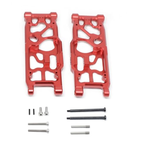 Hintere untere Querlenker aus Aluminiumlegierung, RC-Upgrade-Teile für ARRMA 1/5 KRATON 8S ARA110002T1/ARA110002T2 RC Car (rot) von ULIIK