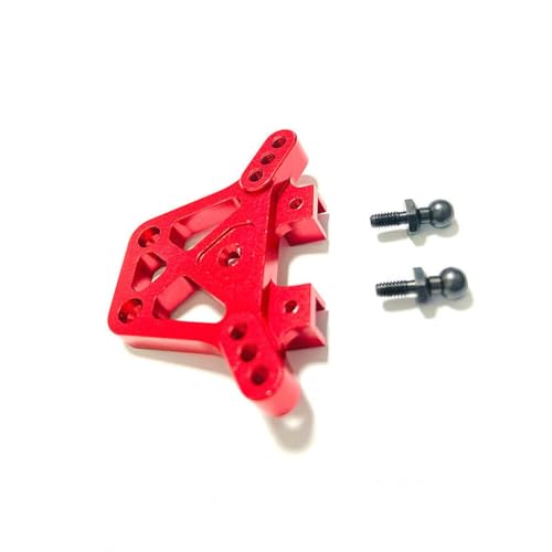 Hinterer Stoßdämpfer aus Aluminiumlegierung, RC-Upgrade-Teile-Set für TRAXXAS 1/18 LaTrax Teton RC Auto (rot) von ULIIK