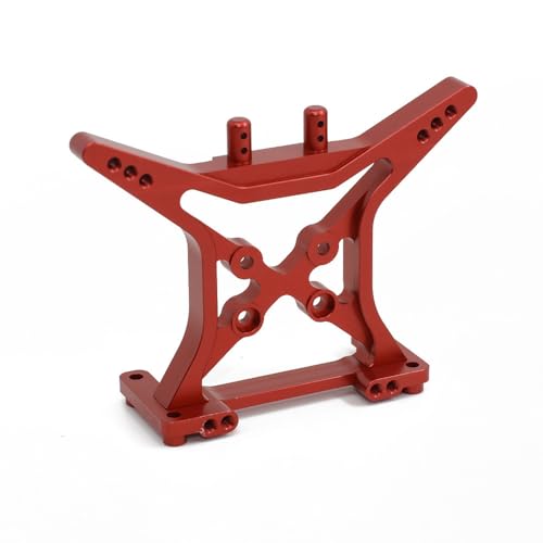 Hinterer Stoßdämpfer aus Aluminiumlegierung, RC-Upgrade-Teile für 1/10 ECX 2WD Ruckus, Axe, Brutus, Circuit, AMP MT, AMP DB, AMP Crush, K&N Torment RC Car (rot) von ULIIK