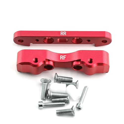 Hinterer Unterarm aus Aluminiumlegierung, Code RC, Upgrade-Teile für ARRMA 1/5 KRATON 8S ARA110002T1/ARA110002T2 RC Car (rot) von ULIIK