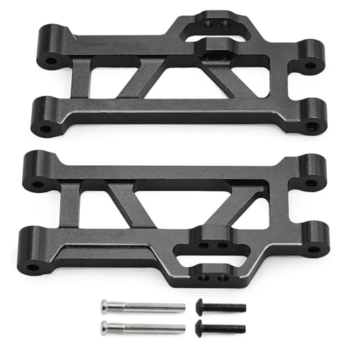 Hinterer unterer Querlenker aus Aluminiumlegierung für Traxxas Mini Maxx Monster Truck RC Auto (schwarz) von ULIIK