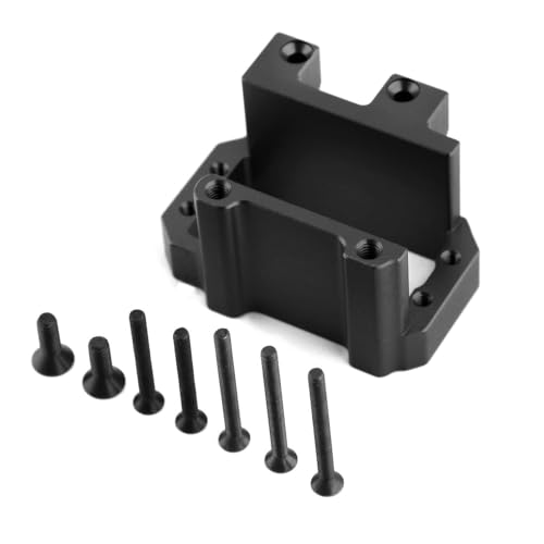 Lenk-Servo-Sitzhalterung aus Aluminiumlegierung, RC-Upgrade-Teile für Traxxas 1/8 Schlitten 6S RC Auto (schwarz) von ULIIK