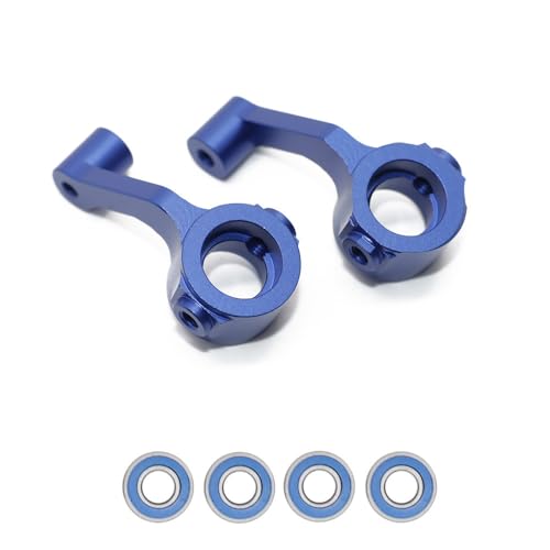Lenkbecher aus Aluminiumlegierung, RC-Upgrade-Teile für 1/10 ECX 2WD Ruckus, Axe, Brutus, Circuit, AMP MT, AMP DB, AMP Crush, K&N Torment RC Car (dunkelblau) von ULIIK