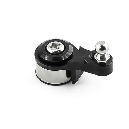 Lenkservo-Hupe aus Aluminiumlegierung, RC verbesserte Teile für TRAXXAS TRX-4 TRX-6 Crawler RC Auto (schwarz) von ULIIK