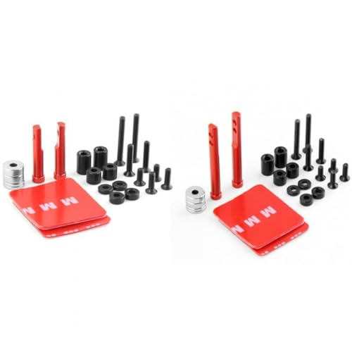 Magnetische Absaugung vorne und hinten Autoschale Säule RC verbesserte Teile für Sakura D5S/D5/D5MR/YD2/YD-2 RC Car (rot) von ULIIK