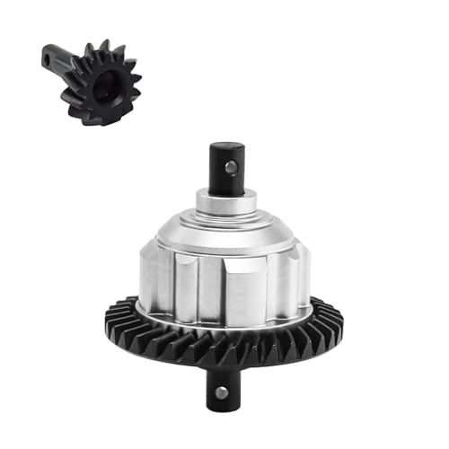 Metal 37T/13T Rear Differential Assembly RC Upgraded Parts for TRAXXAS 1/10 4WD MAXX Monster TRUCK-89076-4 W/WIDEMAXX 1/8 6S MAXX SLASH-102076-4 RC Car (Silber) von ULIIK
