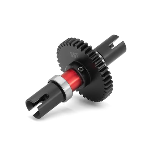 Metal 39T Central Differential Straight Shaft Assembly RC Upgraded Parts for ARRMA 1/7 6S Infraction Typhon RC Car (Red) von ULIIK