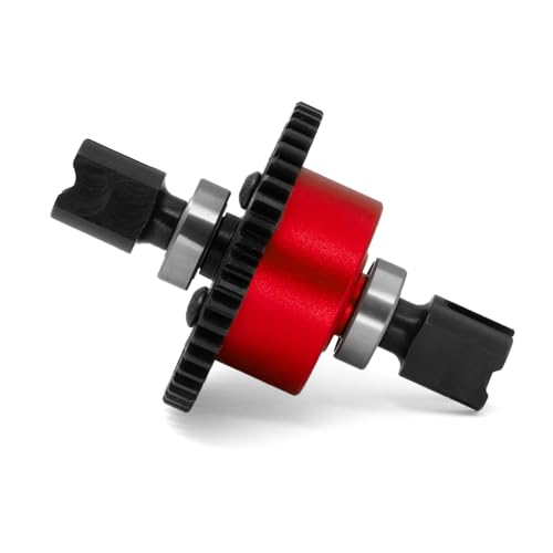 Metal 46T Central Differential Assembly RC Upgraded Parts for ARRMA 1/8 6S Kraton Notorious Outcast Senton Talion 1/7 Mojave Infraction Felony Limitless RC Car (Red) von ULIIK