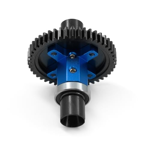 Metal 46T Central Straight Shaft Axle Assembly RC Upgraded Parts for TRAXXAS 1/8 4WD SLEDG RC Car (Blue) von ULIIK