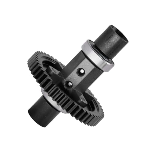 Metal 46T Gear Central Straight Shaft Assembly RC Upgraded Parts for TRAXXAS 1/8 4WD SLEDG RC Car (Black) von ULIIK