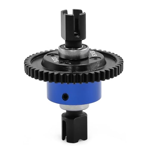 Metal 50T Central Differential Assembly Diff RC Upgrade Parts for ARRMA 1/8 KRATON V5 V6, 1/7 Big Rock Mojave EXB RC Car (Blue) von ULIIK