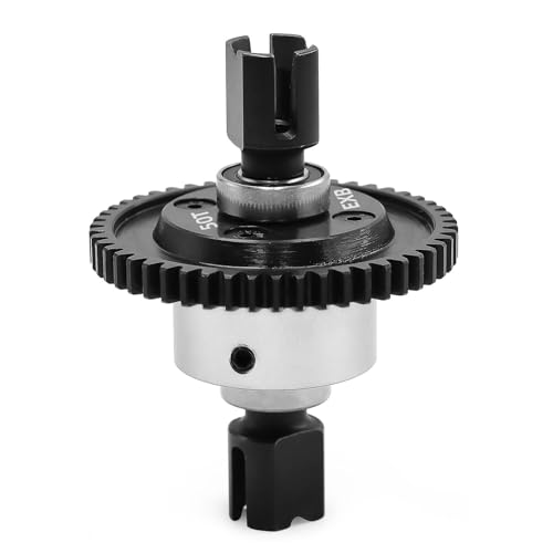 Metal 50T Central Differential Assembly Diff RC Upgrade Parts for ARRMA 1/8 KRATON V5 V6, 1/7 Big Rock Mojave EXB RC Car (Silber) von ULIIK