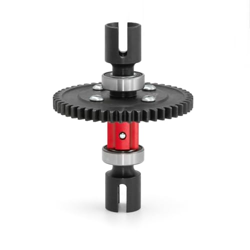 Metal 50T Central Differential Straight Shaft Assembly RC Upgraded Parts for ARRMA 1/8 6S KRATON Outcast Typhon 1/7 Infraction Big Rock Limitless Mojave RC Car (Red) von ULIIK
