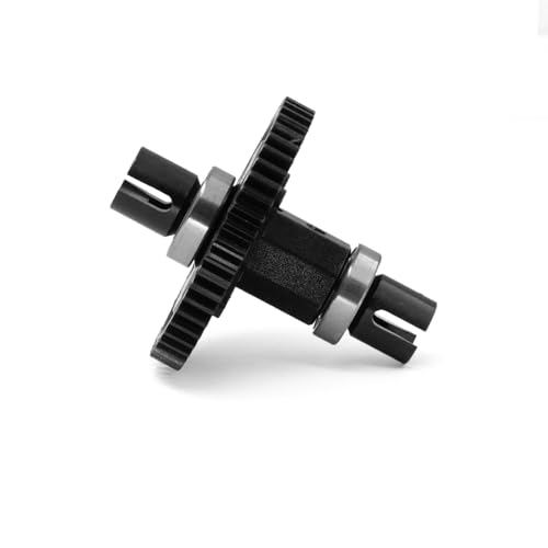 Metal 52T Gear Central Straight Shaft Assembly RC Upgraded Parts for TRAXXAS 1/8 4WD Sledge RC Car (Black) von ULIIK