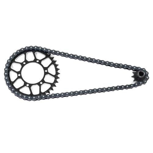 Metal Chain 10T 36T Transmission Gear Assembly RC Simulated Parts for LOSI 1/4 Promoto-MX RC Electric Motorcycle (Black) von ULIIK
