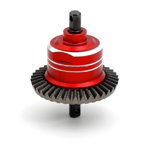 Metal Differential Diff RC Upgraded Parts for TRAXXAS 1/10 Slash 4x4/VXL/Platinum/Ultimate, Rustler 4x4/VXL, Stampede 4x4/VXL, Hoss 4x4/VXL RC Car (Rot) von ULIIK