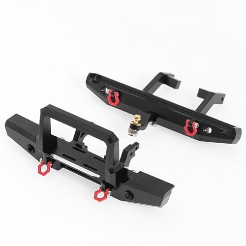 Metal Front / Rear Bumper Rescue Hook RC Upgrade Parts for TRAXXAS 1/18 TRX4M Crawler RC Car (Front + Rear Bumper) von ULIIK