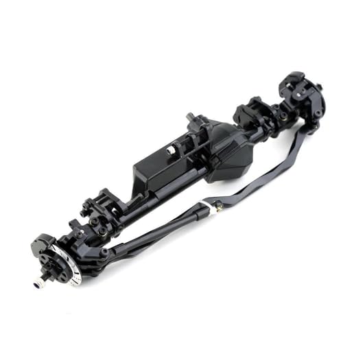 Metal Front Rear Bridge Axle Assembly RC Upgraded Parts for Axial RBX10 Ryft Crawler RC Car (Front Black) von ULIIK