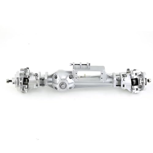 Metal Front Rear Bridge Axle Assembly RC Upgraded Parts for Axial RBX10 Ryft Crawler RC Car (Front Silver) von ULIIK