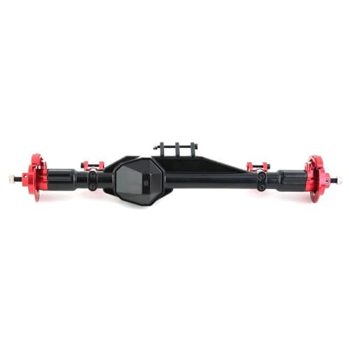 Metal Front Rear Bridge Axle Assembly RC Upgraded Parts for Axial RBX10 Ryft Crawler RC Car (Rear Black-Red) von ULIIK