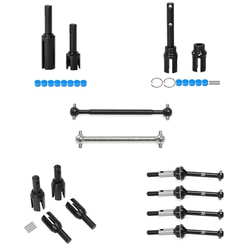 Metal Front Rear Drive Shaft Bevel Gear Cup Central Drive Shaft Differential Cup RC Upgraded Parts for Tamiya 1/10 XM01 Pro RC Car (Parts Set) von ULIIK