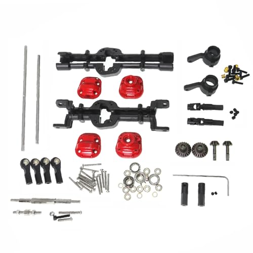Metal Front and Rear Bridge Axle Assembly Kit RC Upgrade Parts for MN D90 D91 D96 98 99S RC Car von ULIIK