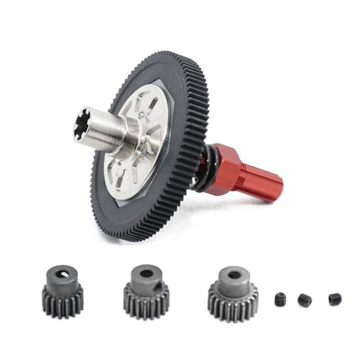 Metal Reduction Gear with Motor Gear Set RC Upgraded Parts for ARRMA 1/10 Granite Senton Big Rock VORTEKS Typhon RC Car (Red) von ULIIK