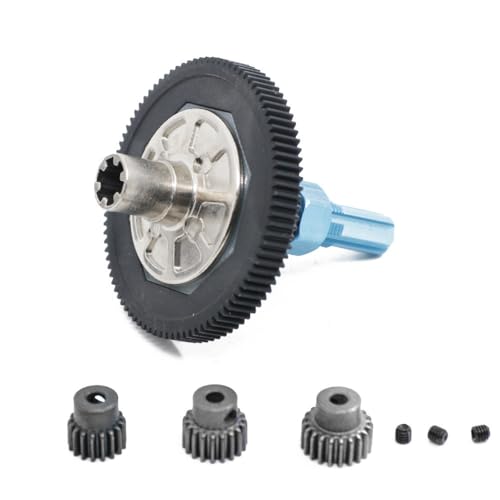 Metal Reduction Gear with Motor Gear Set RC Upgraded Parts for ARRMA 1/10 Granite Senton Big Rock VORTEKS Typhon RC Car (Sky Blue) von ULIIK