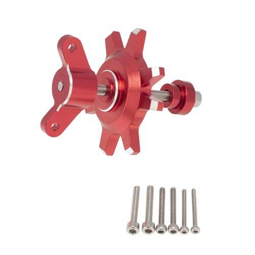 Metall-RC-Auto-Radfelgenklemme, Montage-Demontagewerkzeug für 1/10 RC Auto, 4,8 cm, 5,6 cm, Beadlock-Radfelge, Reifen (rot) von ULIIK